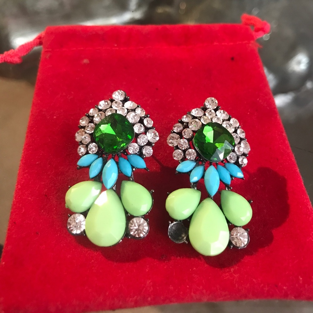 Green Earrings